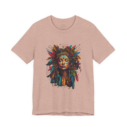Bohemian Spirit Tee | Colorful Goddess Shirt, Artistic Graphic Tee, Festival Top, Unique Gift for Her, Boho Clothing