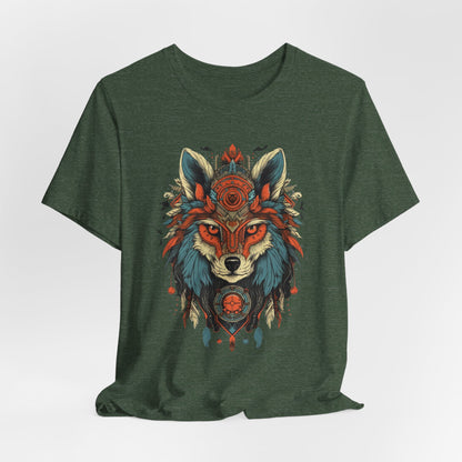 Bohemian Wolf Graphic Tee | Cool T-Shirt, Casual Wear, Nature Lover Gift, Festival Outfit, Unisex Style