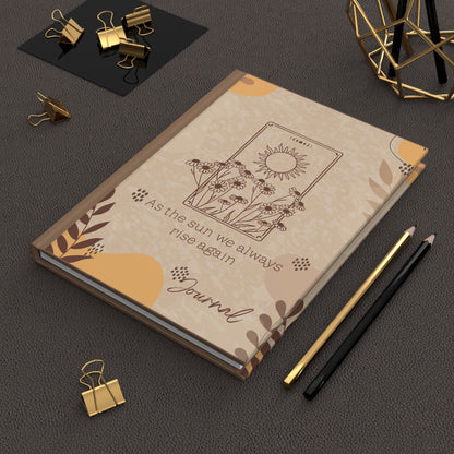 Sunrise Inspiration Hardcover Journal | Floral Writing Notebook, Gift for Writers, Self-Care Journal, Daily Reflection, Lumen Ritual