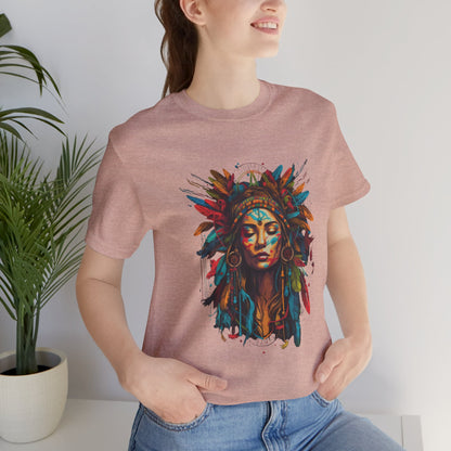 Bohemian Spirit Tee | Colorful Goddess Shirt, Artistic Graphic Tee, Festival Top, Unique Gift for Her, Boho Clothing