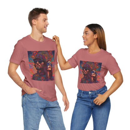 Bohemian Vibes Unisex Tee, Perfect for Festivals, Concerts, Casual Outings, Gifts, Unisex Graphic Shirt, Psychedelic Art T-Shirt