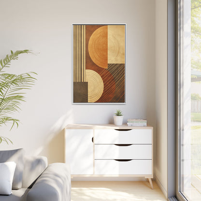 Modern Abstract Wall Art Print, Geometric Matte Canvas, Home Decor, Living Room Artwork, Boho Chic Decor, Housewarming Gift