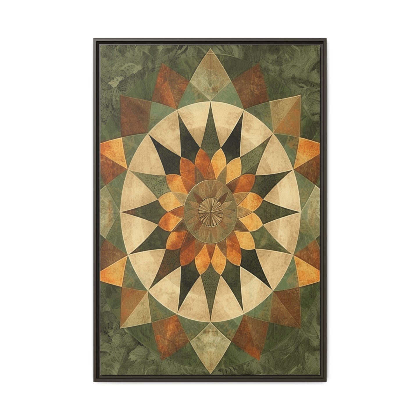 Framed Art Print - Vibrant Geometric Wall Decor for Home, Kitchen, Living Room, Gift for Housewarming, Modern Artwork