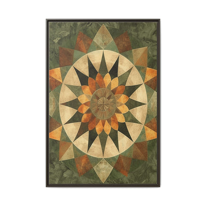 Framed Art Print - Vibrant Geometric Wall Decor for Home, Kitchen, Living Room, Gift for Housewarming, Modern Artwork