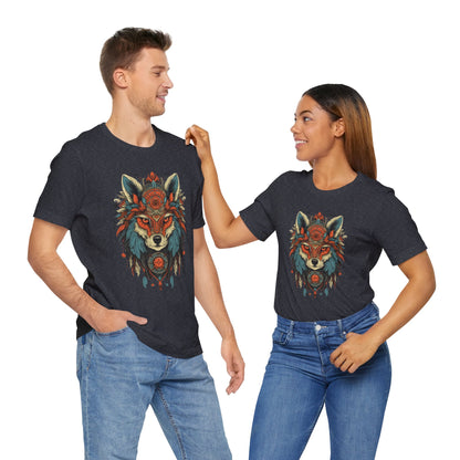 Bohemian Wolf Graphic Tee | Cool T-Shirt, Casual Wear, Nature Lover Gift, Festival Outfit, Unisex Style