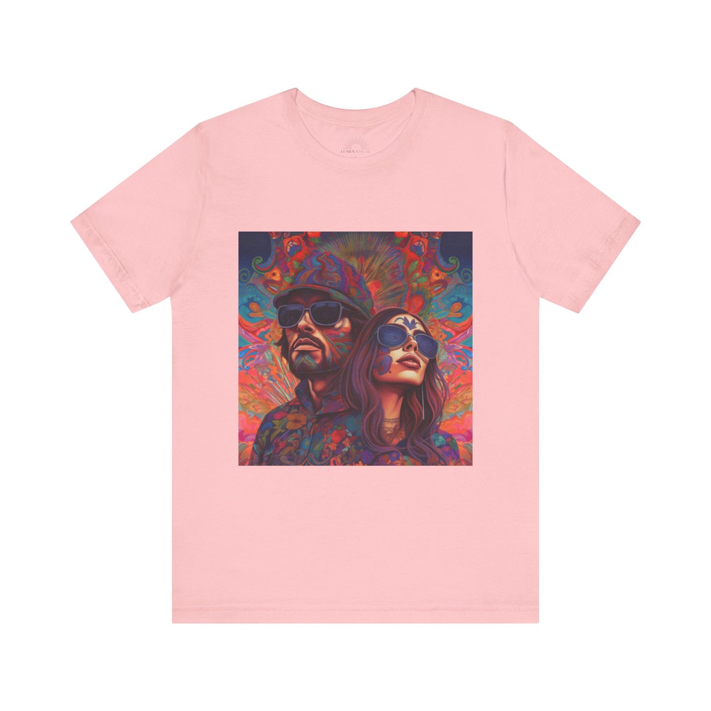 Bohemian Vibes Unisex Tee, Perfect for Festivals, Concerts, Casual Outings, Gifts, Unisex Graphic Shirt, Psychedelic Art T-Shirt