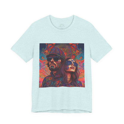 Bohemian Vibes Unisex Tee, Perfect for Festivals, Concerts, Casual Outings, Gifts, Unisex Graphic Shirt, Psychedelic Art T-Shirt