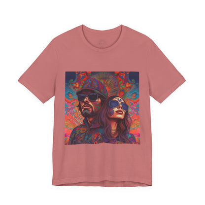 Bohemian Vibes Unisex Tee, Perfect for Festivals, Concerts, Casual Outings, Gifts, Unisex Graphic Shirt, Psychedelic Art T-Shirt