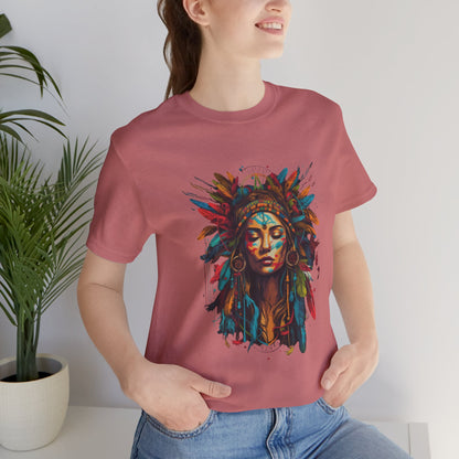 Bohemian Spirit Tee | Colorful Goddess Shirt, Artistic Graphic Tee, Festival Top, Unique Gift for Her, Boho Clothing