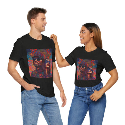 Bohemian Vibes Unisex Tee, Perfect for Festivals, Concerts, Casual Outings, Gifts, Unisex Graphic Shirt, Psychedelic Art T-Shirt
