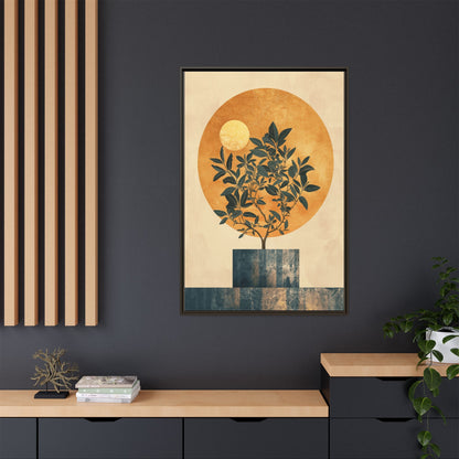 Framed Art Print of Botanical Design, Modern Wall Decor, Home Aesthetic, Gift for Art Lovers, Minimalist Artwork, Elegant Living Room Accent