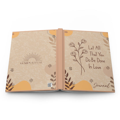 Romantic Floral Hardcover Journal, Gratitude Notebook, Daily Planner, Self-Care Gift, Inspirational Writing, Journal for Mindfulness