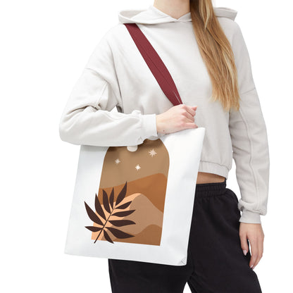 Bohemian Tote Bag with Nature Design, Eco-Friendly Carryall, Floral Shopper, Gift for Nature Lovers, Everyday Tote