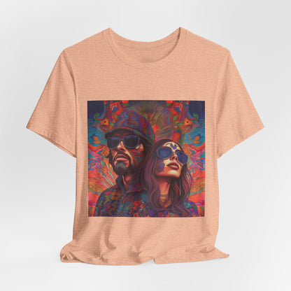 Bohemian Vibes Unisex Tee, Perfect for Festivals, Concerts, Casual Outings, Gifts, Unisex Graphic Shirt, Psychedelic Art T-Shirt