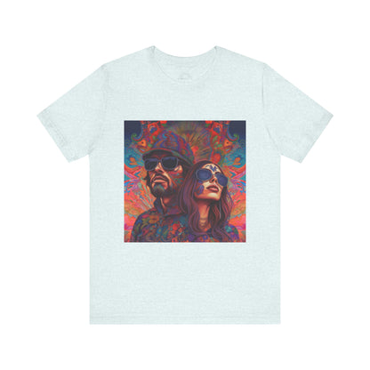 Bohemian Vibes Unisex Tee, Perfect for Festivals, Concerts, Casual Outings, Gifts, Unisex Graphic Shirt, Psychedelic Art T-Shirt