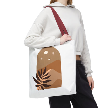 Bohemian Tote Bag with Nature Design, Eco-Friendly Carryall, Floral Shopper, Gift for Nature Lovers, Everyday Tote