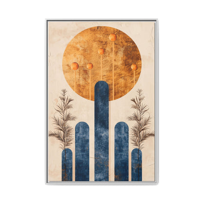 Modern Boho Wall Art Print, Framed Home Decor, Minimalist Artwork, Nature Inspired, Gift for Her, Room Decoration