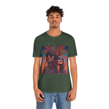 Bohemian Vibes Unisex Tee, Perfect for Festivals, Concerts, Casual Outings, Gifts, Unisex Graphic Shirt, Psychedelic Art T-Shirt