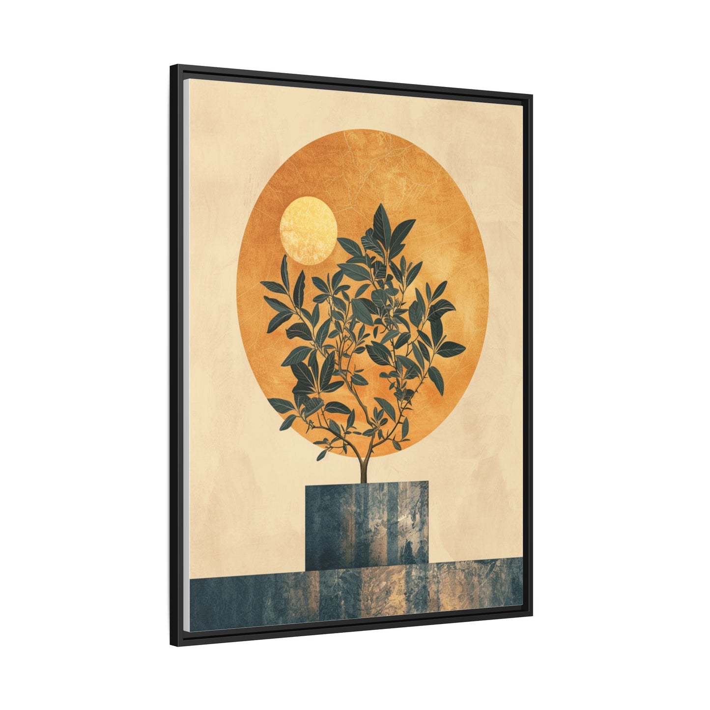 Framed Art Print of Botanical Design, Modern Wall Decor, Home Aesthetic, Gift for Art Lovers, Minimalist Artwork, Elegant Living Room Accent