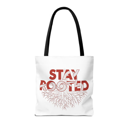 Stay Rooted Tote Bag | Eco-Friendly Carryall, Motivational Gift, Nature Lover Accessory, Daily Essentials, Earth Day