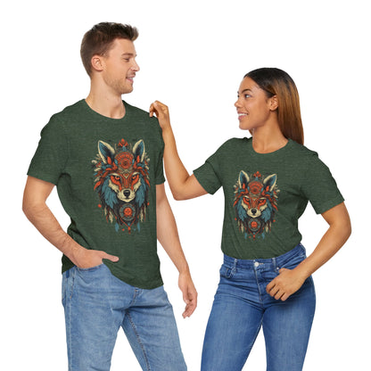Bohemian Wolf Graphic Tee | Cool T-Shirt, Casual Wear, Nature Lover Gift, Festival Outfit, Unisex Style