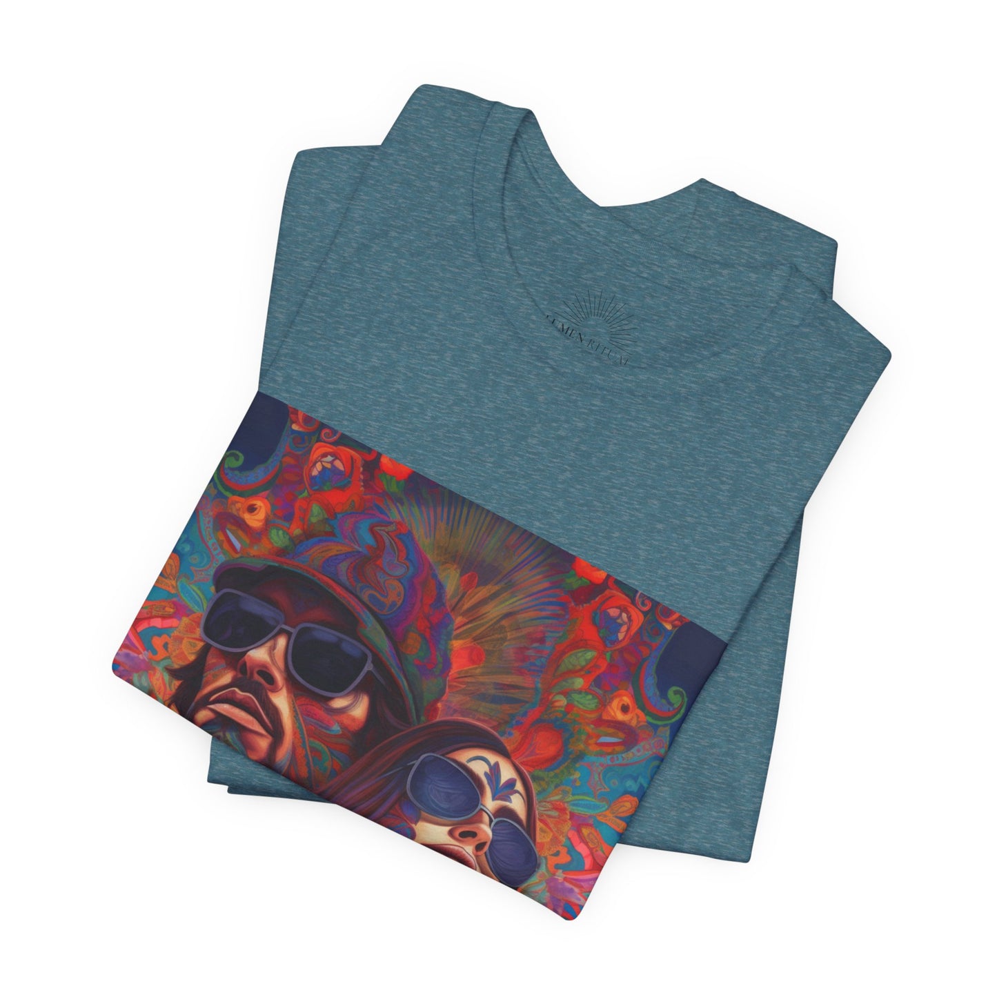 Bohemian Vibes Unisex Tee, Perfect for Festivals, Concerts, Casual Outings, Gifts, Unisex Graphic Shirt, Psychedelic Art T-Shirt