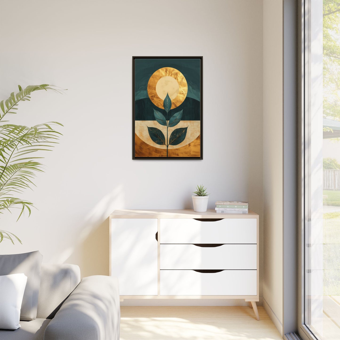 Framed Art Print - Modern Botanical Wall Decor, Nature Inspired Artwork for Home, Gift for Plant Lovers, Housewarming Decoration, [...]