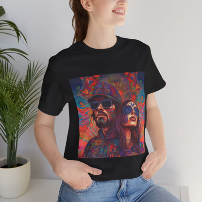 Bohemian Vibes Unisex Tee, Perfect for Festivals, Concerts, Casual Outings, Gifts, Unisex Graphic Shirt, Psychedelic Art T-Shirt