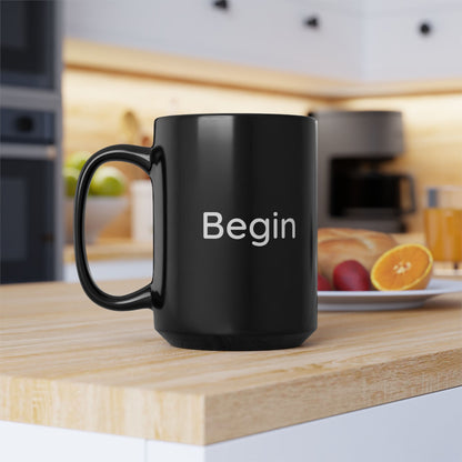 The Intentional Mug - Start Your Day with 'Begin', Coffee Lover's Gift, Motivational Drinkware for Home or Office, Perfect for New [...]
