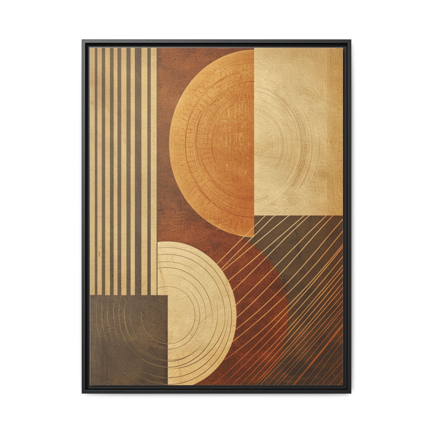 Modern Abstract Wall Art Print, Geometric Matte Canvas, Home Decor, Living Room Artwork, Boho Chic Decor, Housewarming Gift