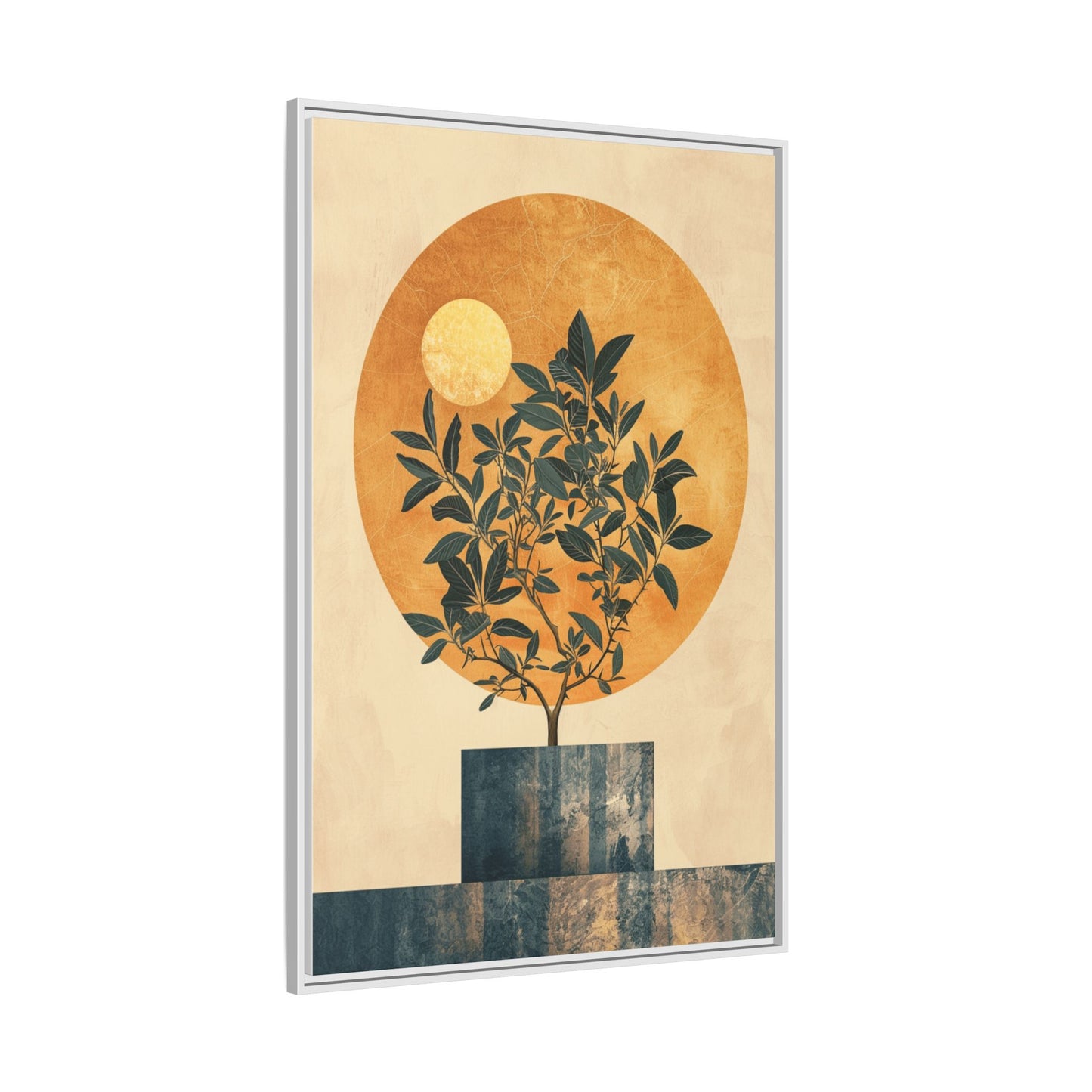 Framed Art Print of Botanical Design, Modern Wall Decor, Home Aesthetic, Gift for Art Lovers, Minimalist Artwork, Elegant Living Room Accent