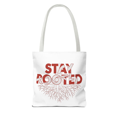 Stay Rooted Tote Bag | Eco-Friendly Carryall, Motivational Gift, Nature Lover Accessory, Daily Essentials, Earth Day