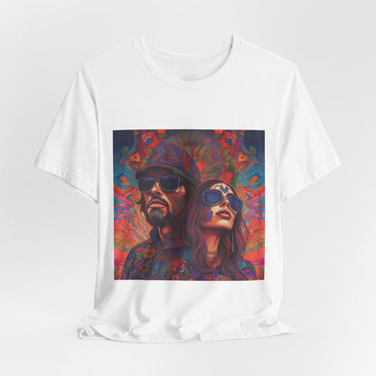 Bohemian Vibes Unisex Tee, Perfect for Festivals, Concerts, Casual Outings, Gifts, Unisex Graphic Shirt, Psychedelic Art T-Shirt