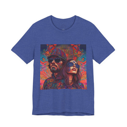 Bohemian Vibes Unisex Tee, Perfect for Festivals, Concerts, Casual Outings, Gifts, Unisex Graphic Shirt, Psychedelic Art T-Shirt
