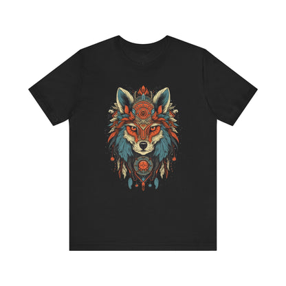 Bohemian Wolf Graphic Tee | Cool T-Shirt, Casual Wear, Nature Lover Gift, Festival Outfit, Unisex Style