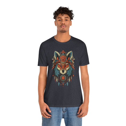 Bohemian Wolf Graphic Tee | Cool T-Shirt, Casual Wear, Nature Lover Gift, Festival Outfit, Unisex Style