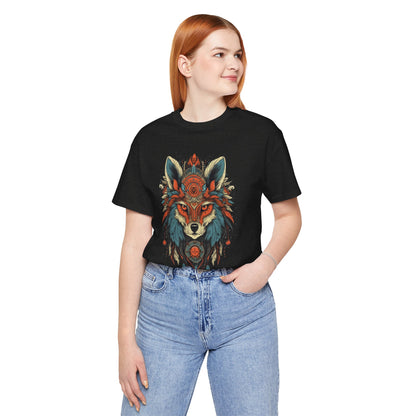 Bohemian Wolf Graphic Tee | Cool T-Shirt, Casual Wear, Nature Lover Gift, Festival Outfit, Unisex Style