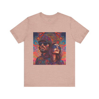 Bohemian Vibes Unisex Tee, Perfect for Festivals, Concerts, Casual Outings, Gifts, Unisex Graphic Shirt, Psychedelic Art T-Shirt