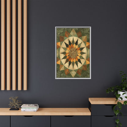 Framed Art Print - Vibrant Geometric Wall Decor for Home, Kitchen, Living Room, Gift for Housewarming, Modern Artwork