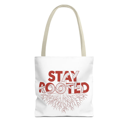 Stay Rooted Tote Bag | Eco-Friendly Carryall, Motivational Gift, Nature Lover Accessory, Daily Essentials, Earth Day