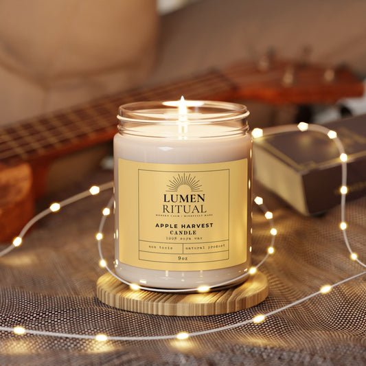 Scented Soy Candle - Apple Harvest, Fall Candle, Eco-Friendly Home Decor, Gift for Her, Cozy Vibes, Relaxation