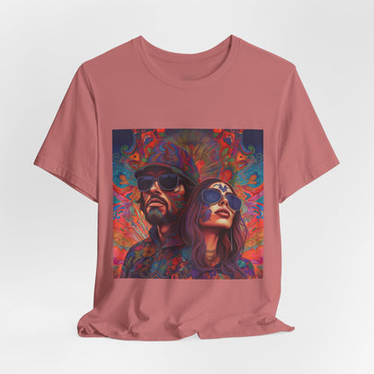 Bohemian Vibes Unisex Tee, Perfect for Festivals, Concerts, Casual Outings, Gifts, Unisex Graphic Shirt, Psychedelic Art T-Shirt