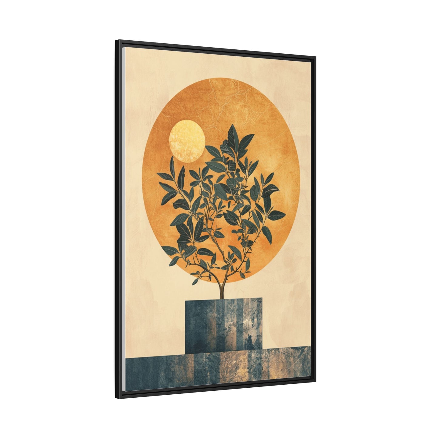 Framed Art Print of Botanical Design, Modern Wall Decor, Home Aesthetic, Gift for Art Lovers, Minimalist Artwork, Elegant Living Room Accent