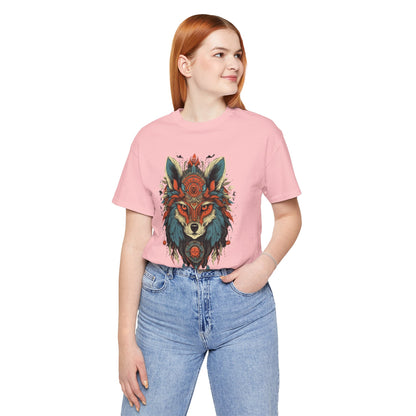 Bohemian Wolf Graphic Tee | Cool T-Shirt, Casual Wear, Nature Lover Gift, Festival Outfit, Unisex Style