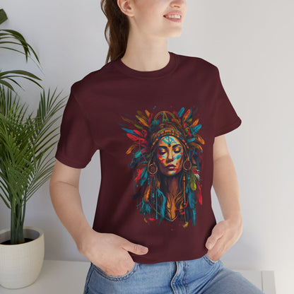 Bohemian Spirit Tee | Colorful Goddess Shirt, Artistic Graphic Tee, Festival Top, Unique Gift for Her, Boho Clothing