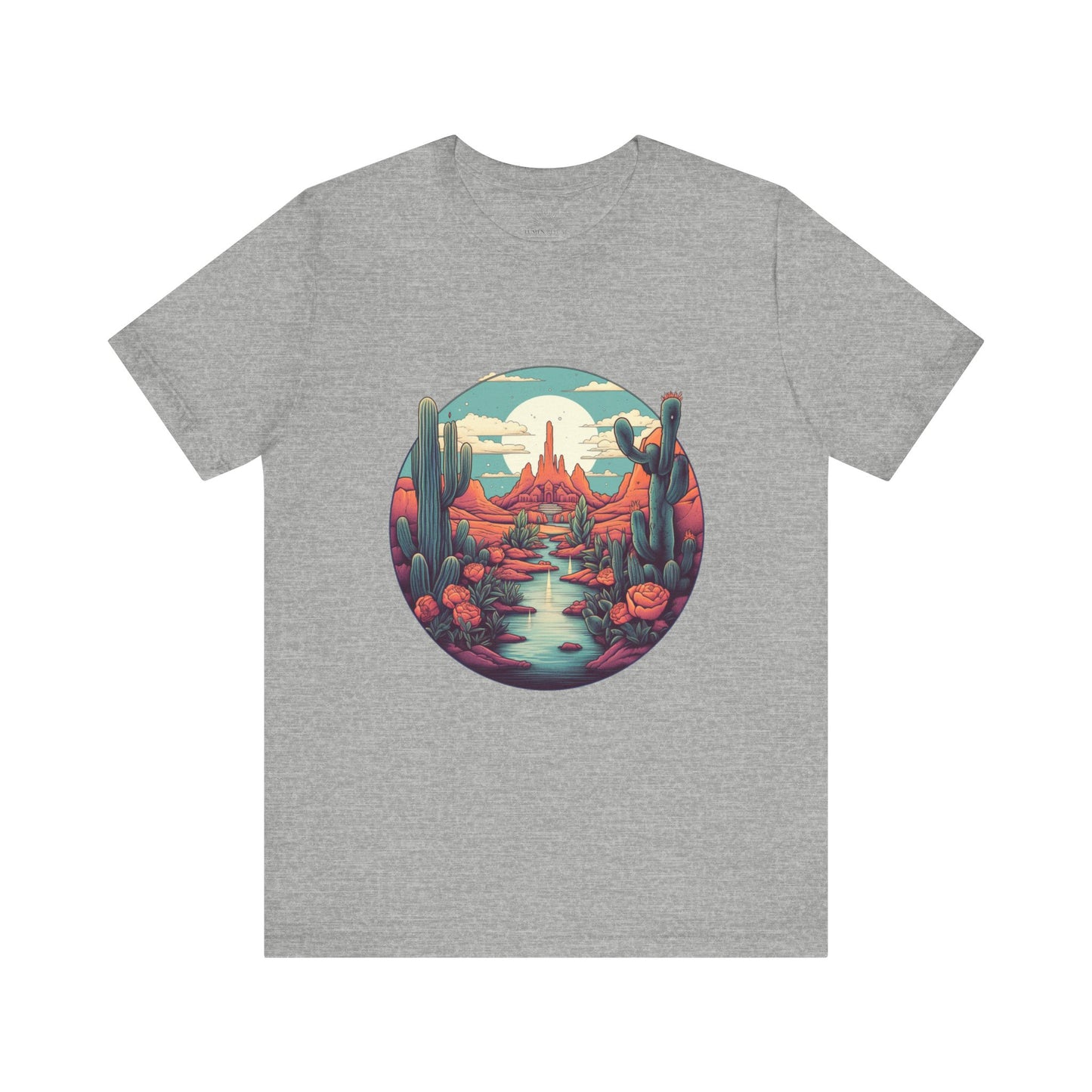 Desert Sunset Tee, Relaxed Fit Shirt, Nature Lover Gift, Casual Wear, Summer Vibes, Outdoor Adventure Clothing