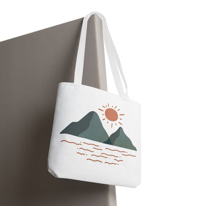 Scenic Mountain Tote Bag, AOP Eco-Friendly Bag for Nature Lovers, Travel Essentials, Beach Tote, Gift for Adventurers