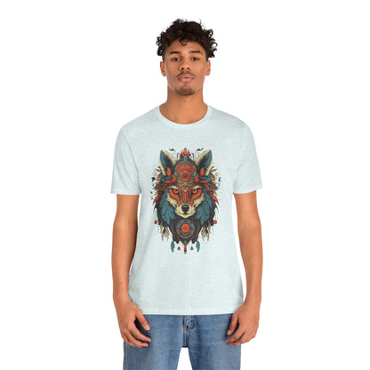 Bohemian Wolf Graphic Tee | Cool T-Shirt, Casual Wear, Nature Lover Gift, Festival Outfit, Unisex Style