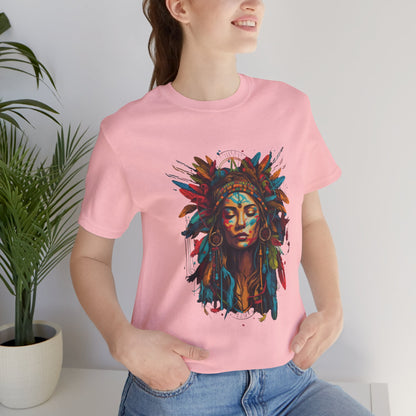 Bohemian Spirit Tee | Colorful Goddess Shirt, Artistic Graphic Tee, Festival Top, Unique Gift for Her, Boho Clothing