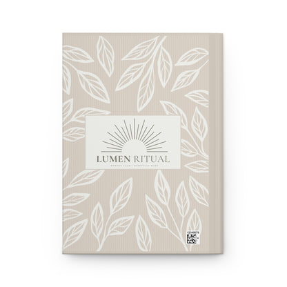 Botanical Hardcover Journal for Daily Reflection, Nature-Inspired Writing Notebook, Spiritual Ritual Planner, Gift for Organizing [...]